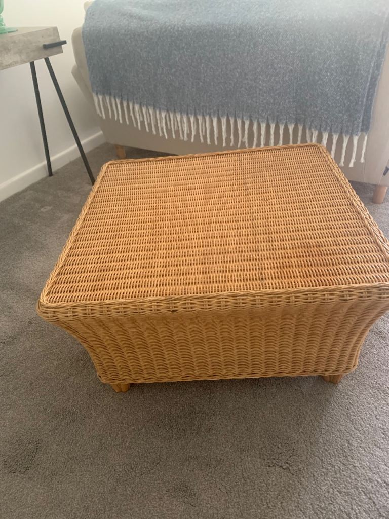 Wicker conservatory type coffee table.
