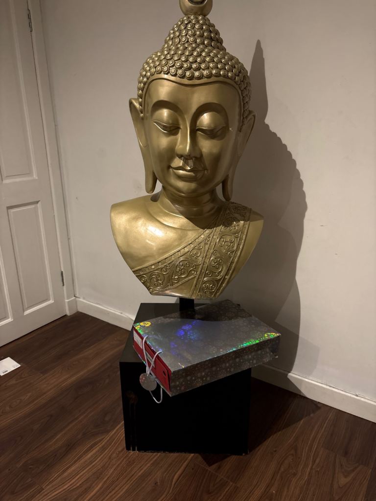 Giant Buddah head gold 