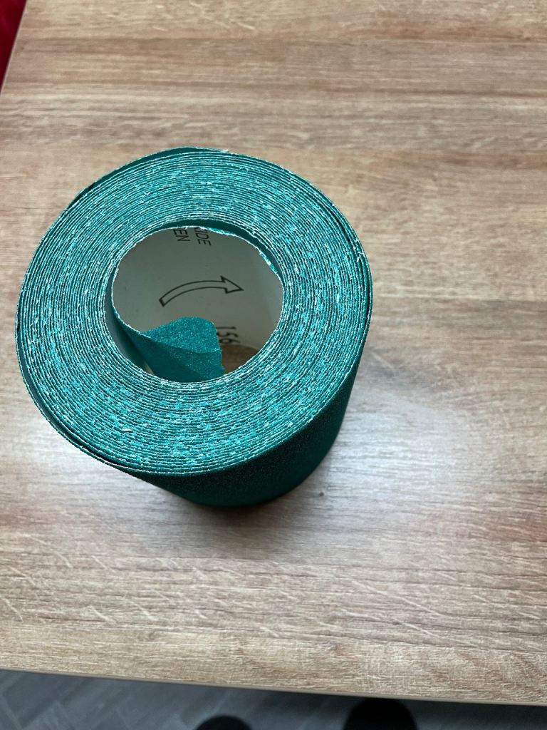 New P60 Aluminium Oxide Sanding Roll - Green