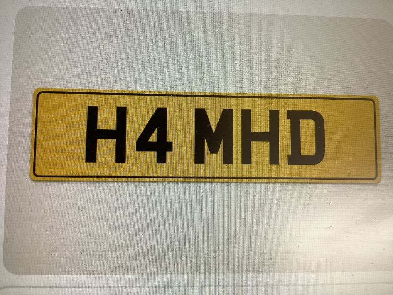 Personal number plate for HAMED possibly