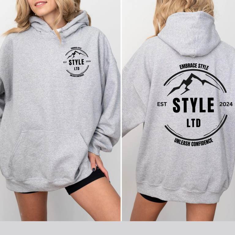 Custom Logo Design Hoodie, Company Logo Hooded Sweatshirt, Personalized Logo Pullover
