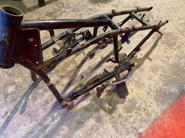 Moto Guzzi V50 motorcycle frame