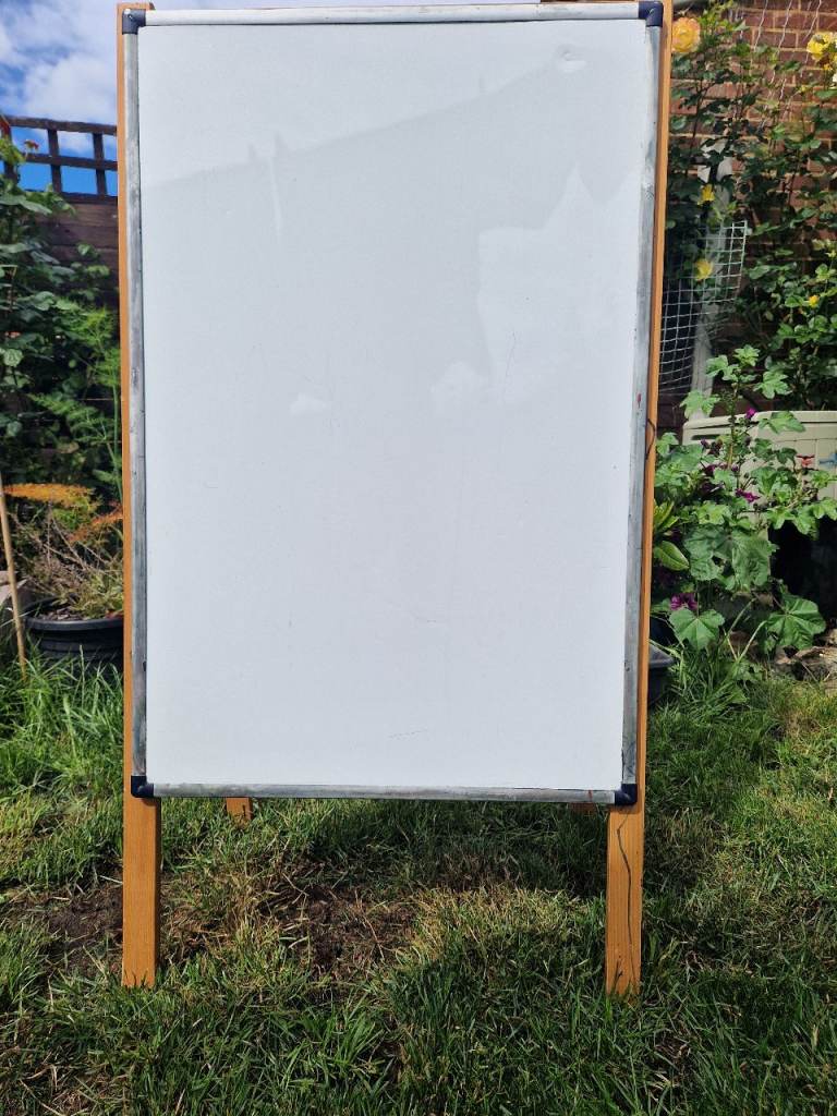 IKEA 2 sided whiteboard Modified Fodable Wooden Frame 