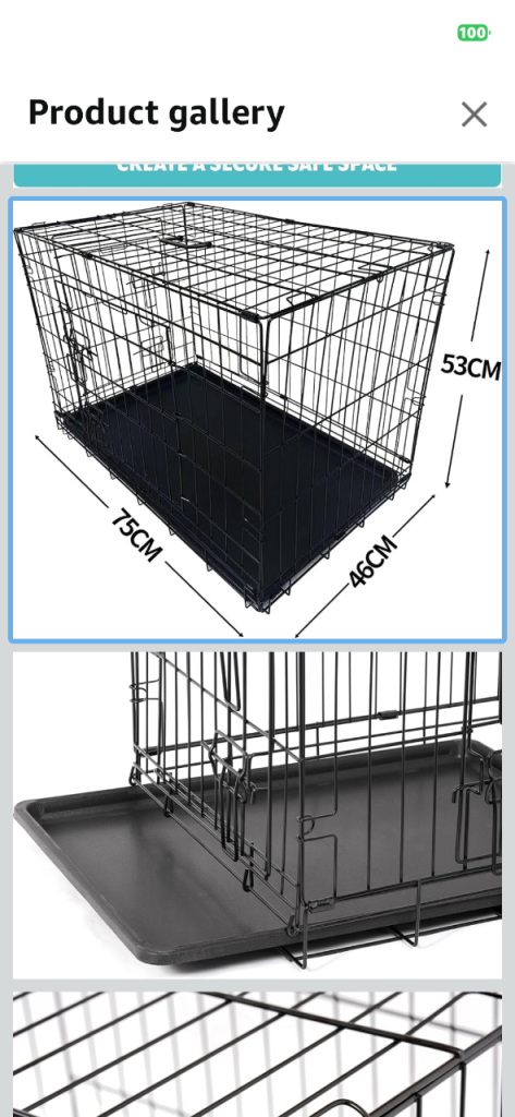 Dog crate for medium dog 