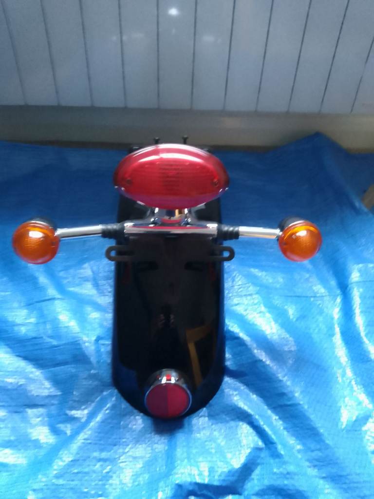 TRIUMPH REAR MUDGUARD WITH TAIL LIGHT & INDICATORS