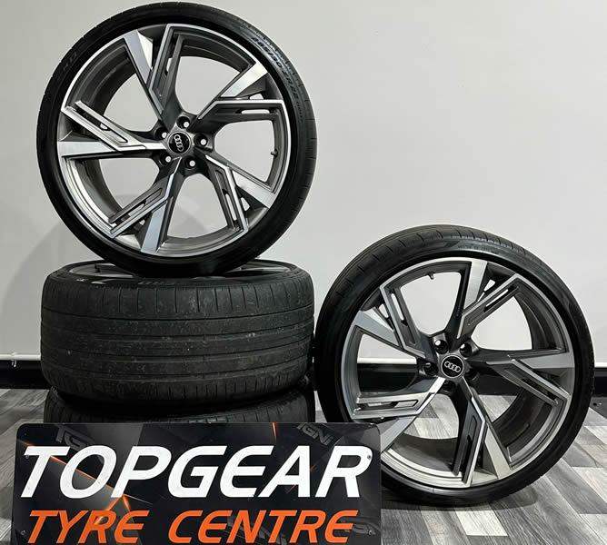 22" Genuine OEM AUDI RS6 Alloy Wheels & Tyres 4K0601025BL