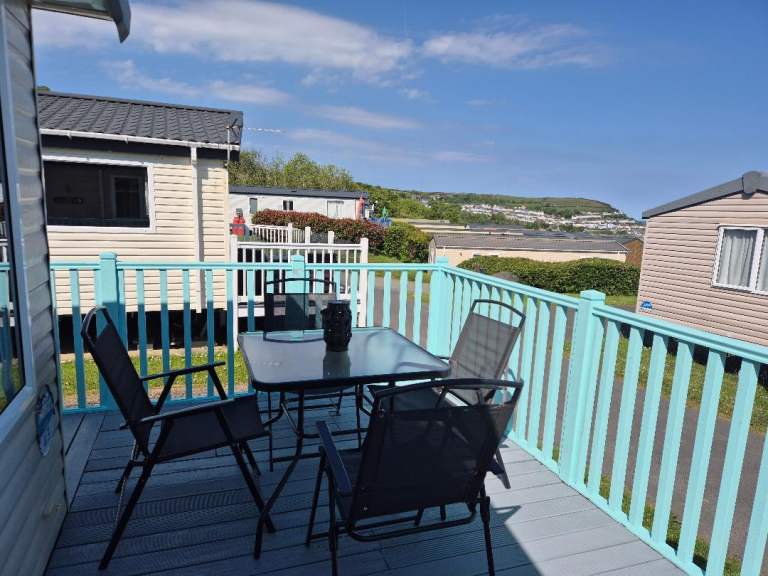 Caravan in New Quay Wales