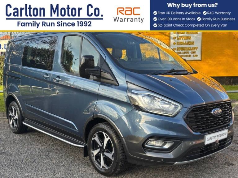 2021 Ford Transit Custom 2.0 320 EcoBlue Active Crew Van Double Cab 6dr L1 H1 Euro 6 (s/s) (170 p...