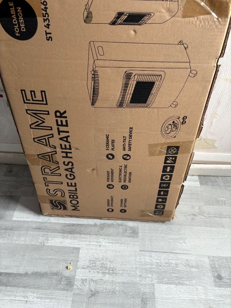 STRAAME Mobile Gas Heater ST 43546 - New in Box