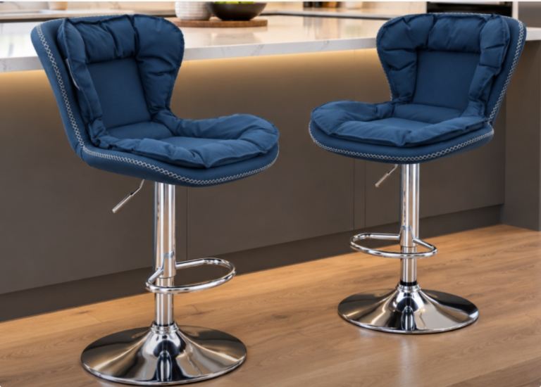 2 x BRAND NEW WAYFAIR DOOR KNOCKER BACK GAS LIFT UP SWIVEL BAR STOOLS BARSTOOLS 