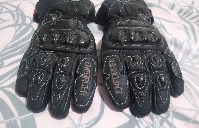 Spada enforcer WP leather motorcycle gloves