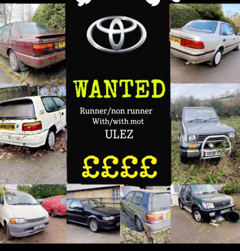 TOYOTA’S REQUIRED : HILUX, HIACE, LANDCRUISER, COROLLA , RAV4,