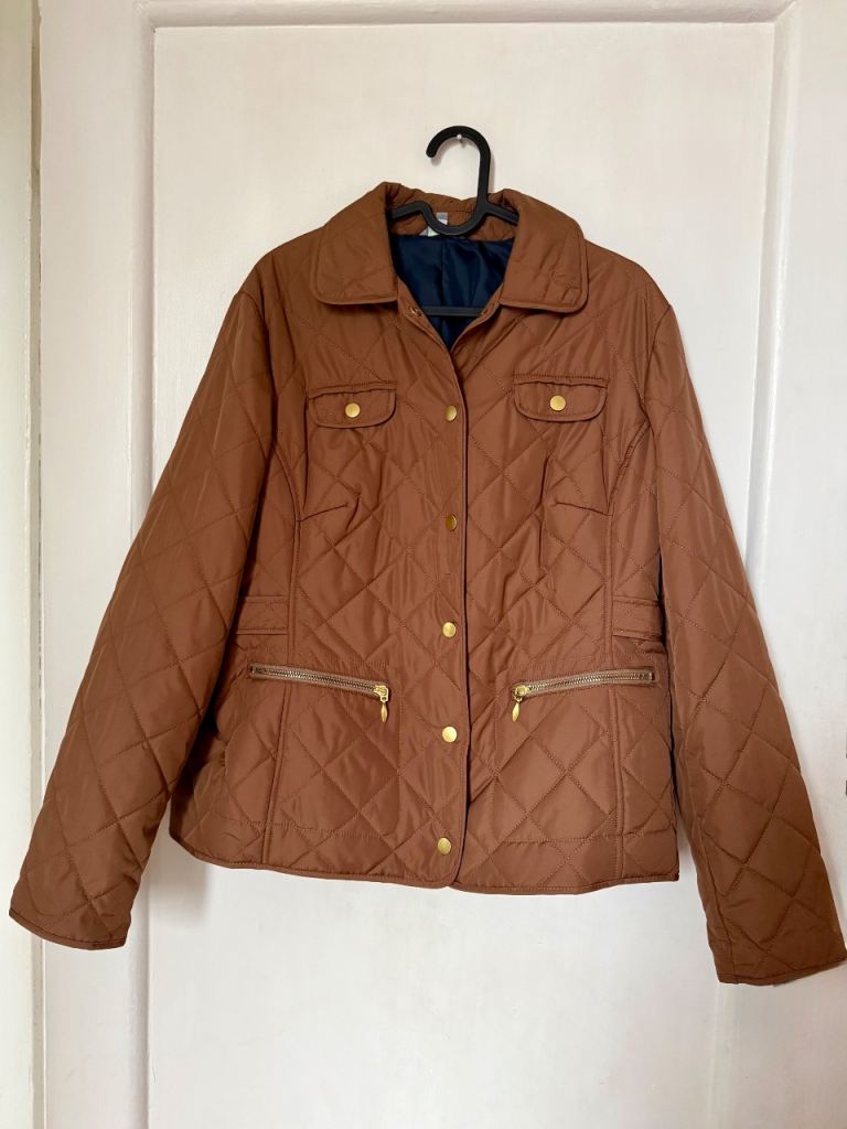 Caramel quilted jacket from Marks and Spencer