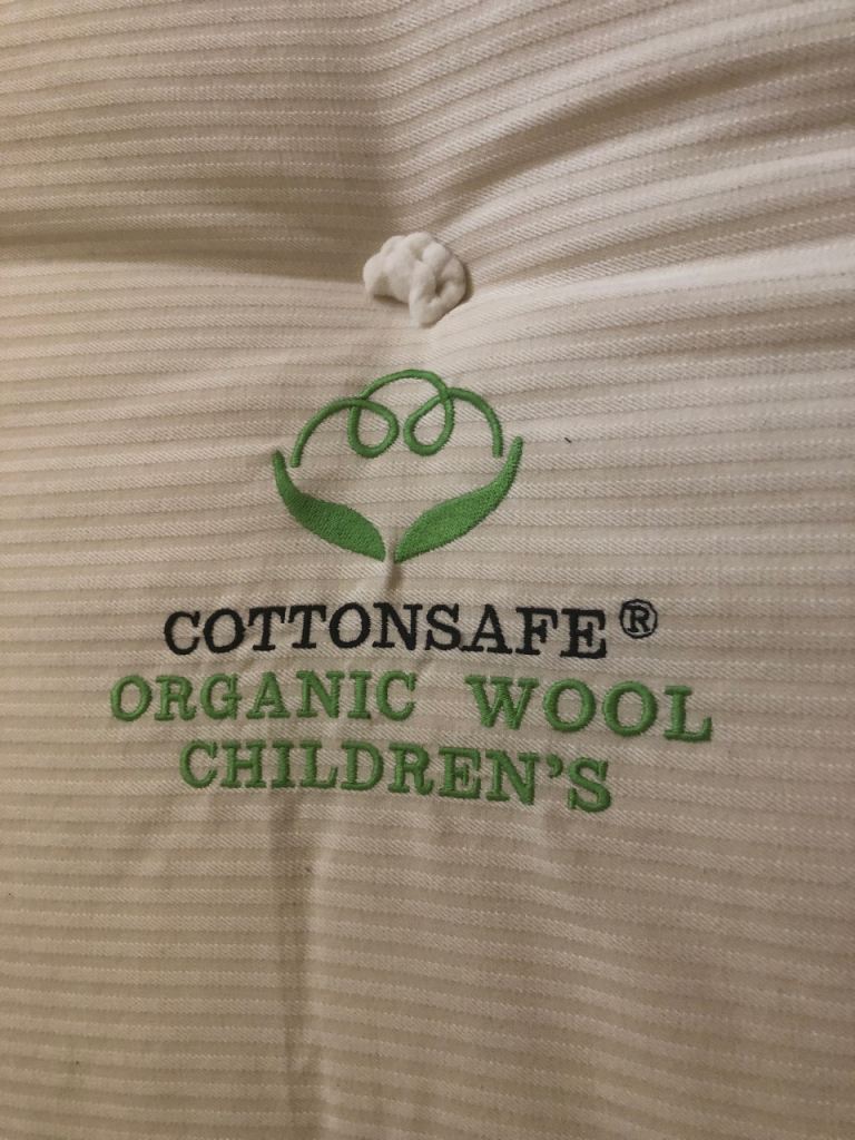 Organic wool and cotton children’s mattress - full double size