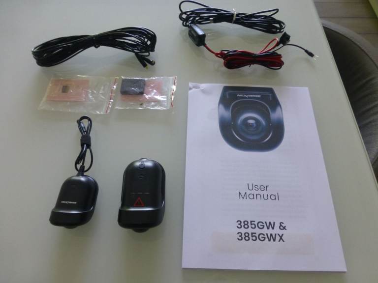NEXTBASE 385GWX FRONT & REAR DASH CAM WITH WIRING KIT