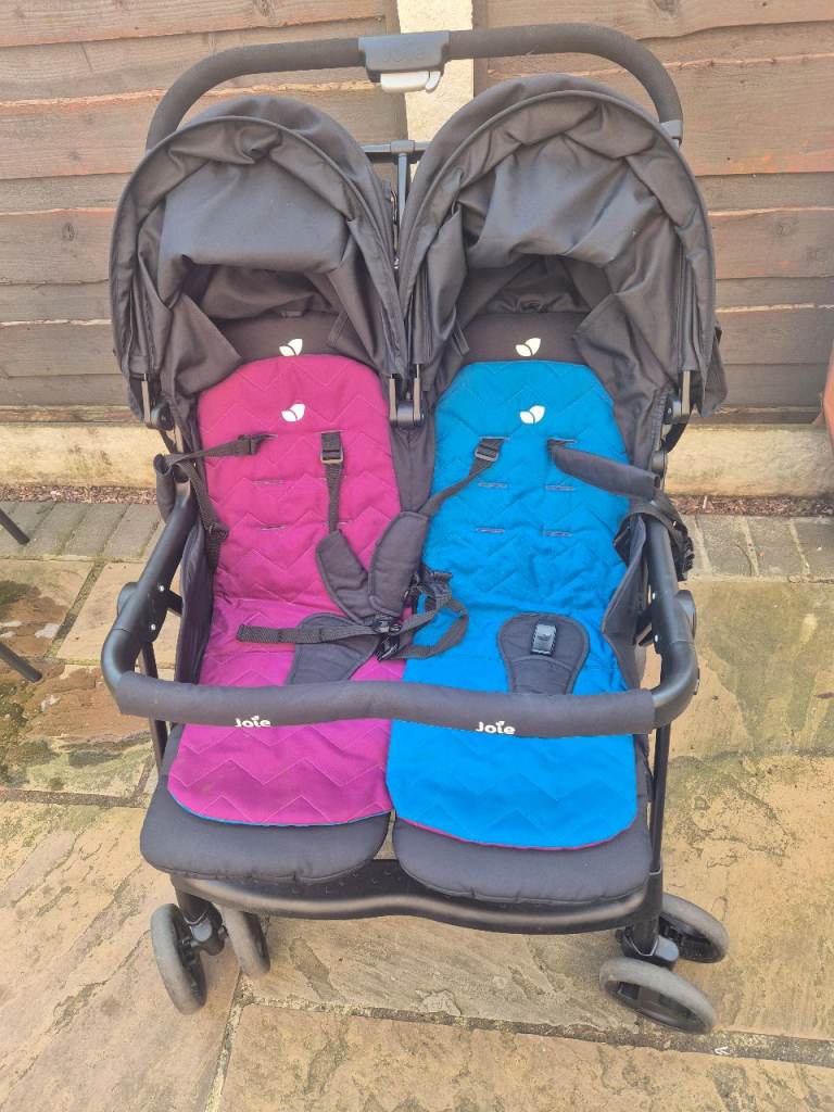 Joie double buggy with raincover