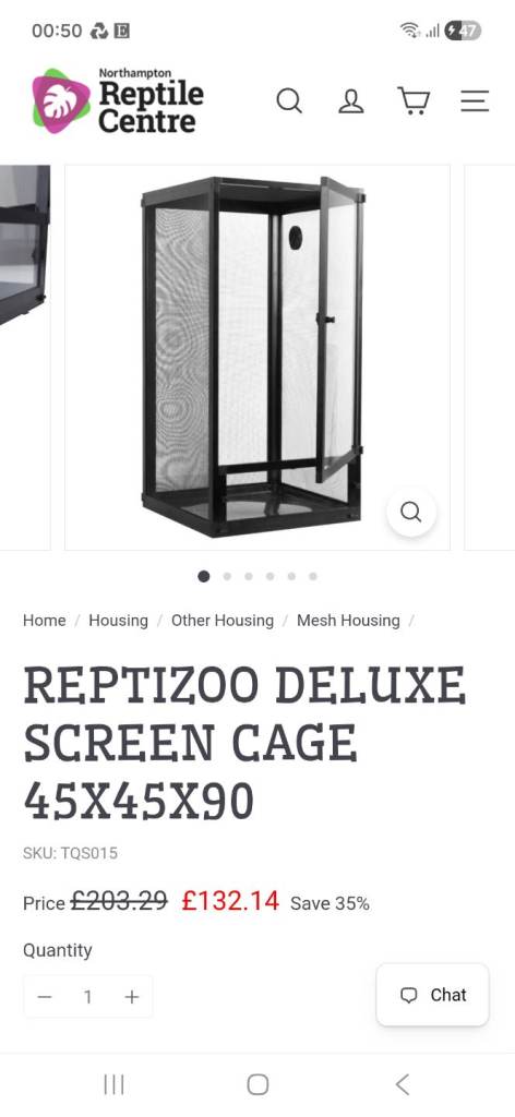 Reptizoo Deluxe Screen Cage 