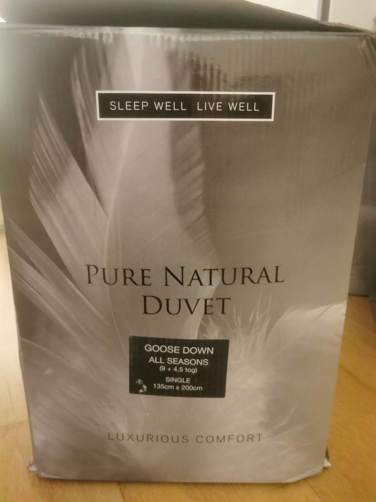New Single Pure Natural Goose Down Duvet – All Seasons