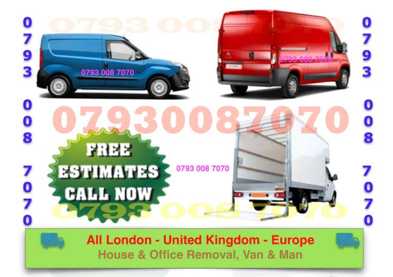 HOUSE REMOVALS SERVICE- MAN & LUTON VAN-  PICK UP/ DELIVERY SHIFTING/ MOVERS COLLECTION & DELIVERY