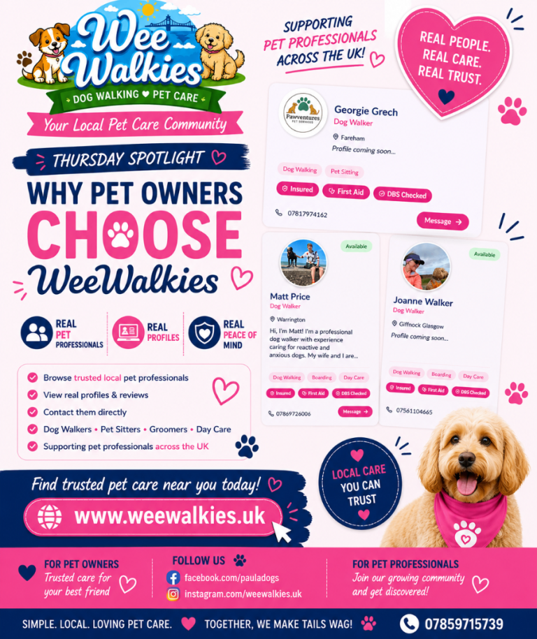 Pet Sitters, Dog Walkers, Pet Boarding UK