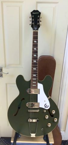Inspired by Gibson Epiphone Casino Guitar in Worn Olive Drab