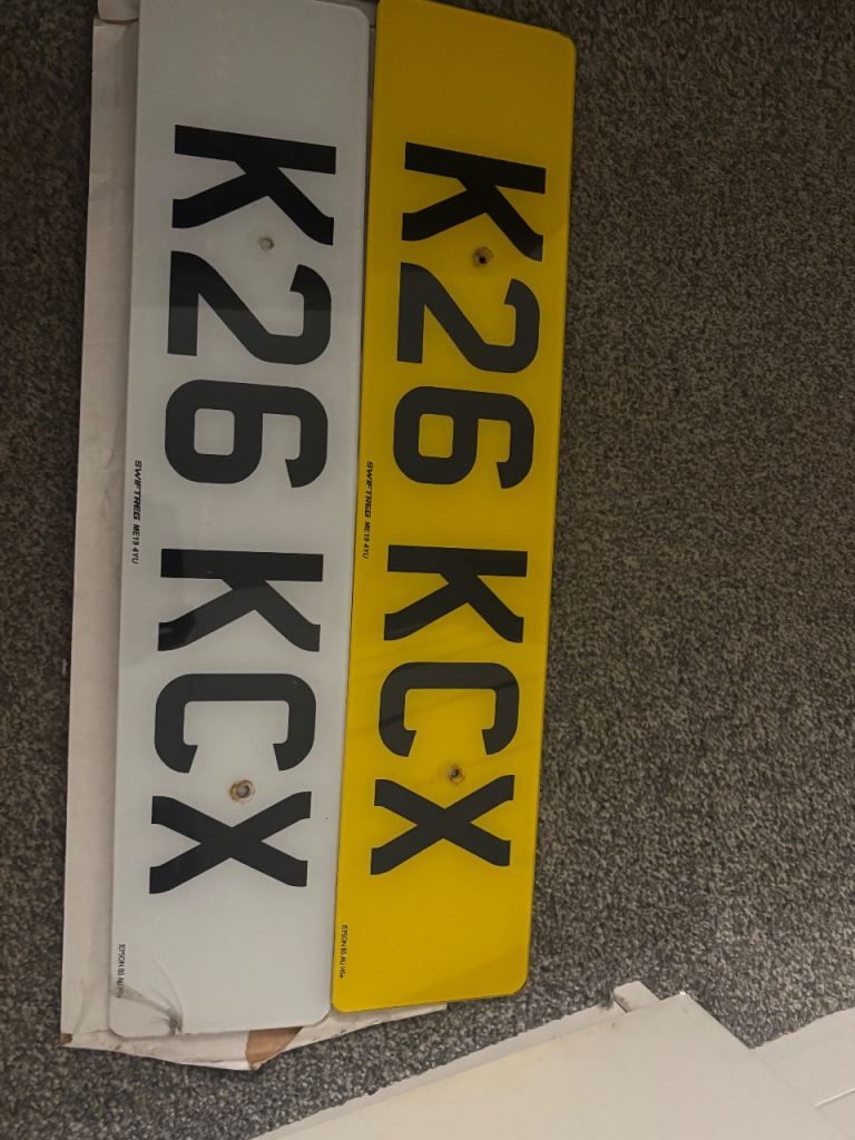 Reg plate 