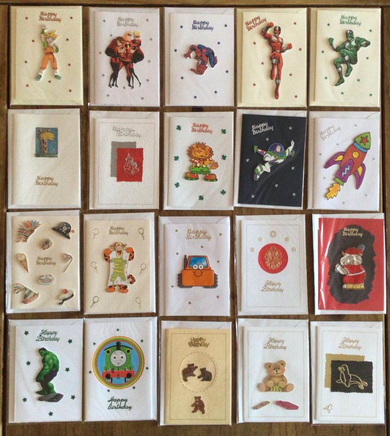 20 Handmade Children’s Greetings Cards size A6