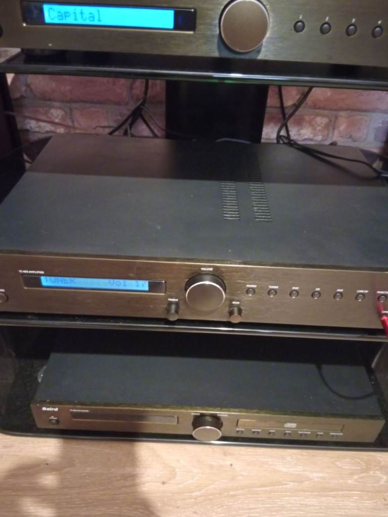 Baird hi fi system dab cd amplifier stack 