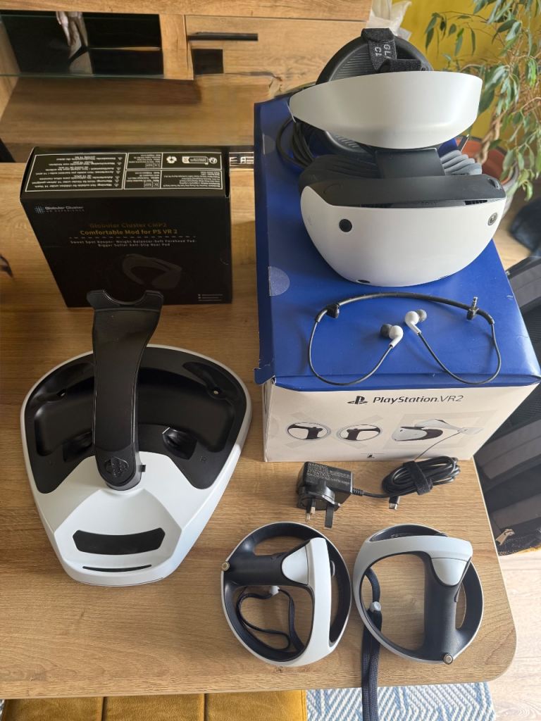 PlayStation VR2 Headset and Controllers with Charging Dock