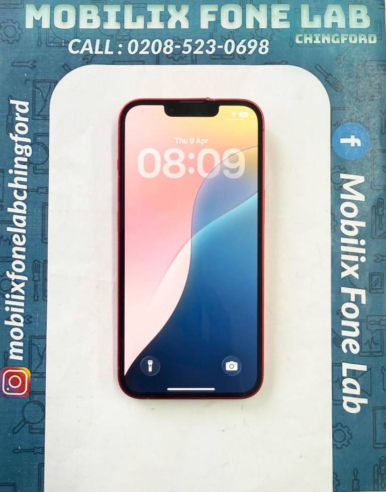 Apple iPhone 14 128GB Red Unlocked Battery Health 90% Latest iOS 26.4.1 Good Used Working Condition