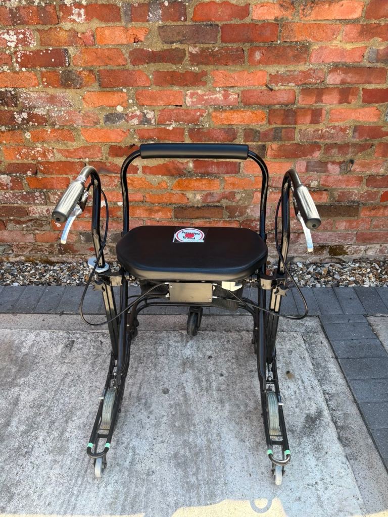 U-Step II Rollator Walker Mobility Aid with Seat and Brakes