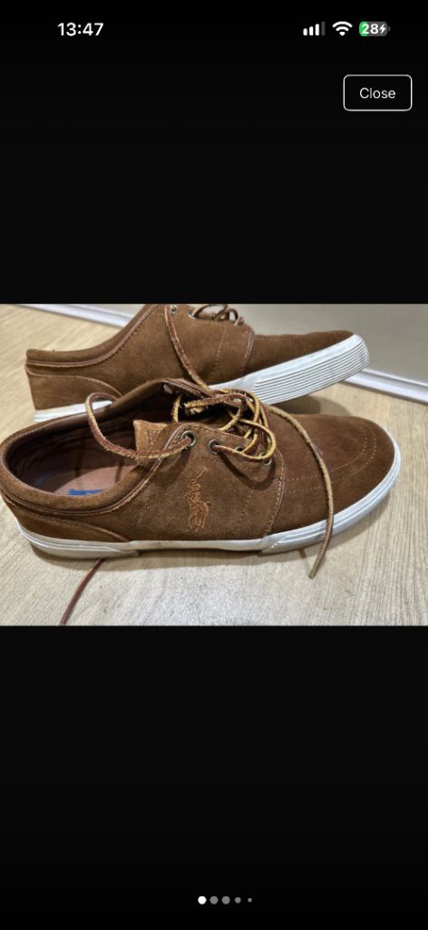 Polo Ralph Lauren Fayon Low Suede Shoes – UK 8, Brown