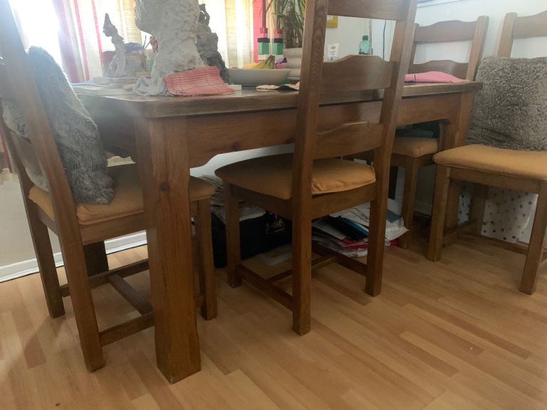 Dining table with chairs