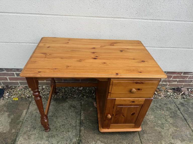 Solid pine desk / dressing table 