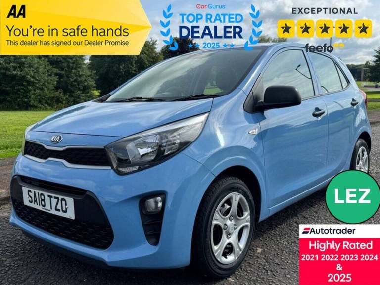 2018 Kia Picanto 1.0 1 Hatchback 5dr Petrol Manual Euro 6 (66 bhp) Hatchback Petrol Manual