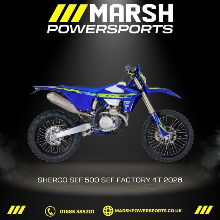 Sherco 500 SEF Factory 4T 2026 - Sherco Main Dealer - Reserve NOW!