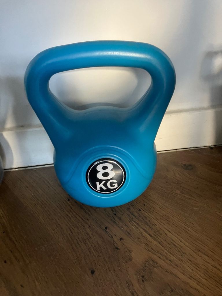 Blue 8KG Kettlebell – Good Condition