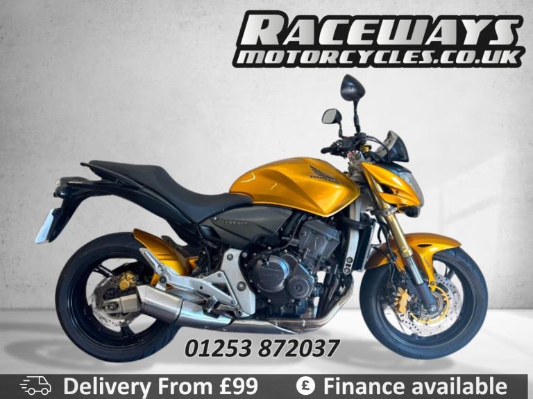 HONDA CB600F HORNET 2008 GOLD 21,549 MILES USED MOTORCYCLE