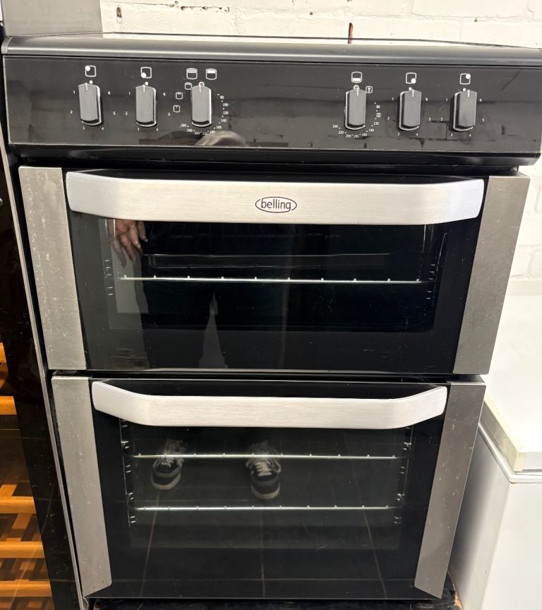 Electric cooker double oven fan oven 