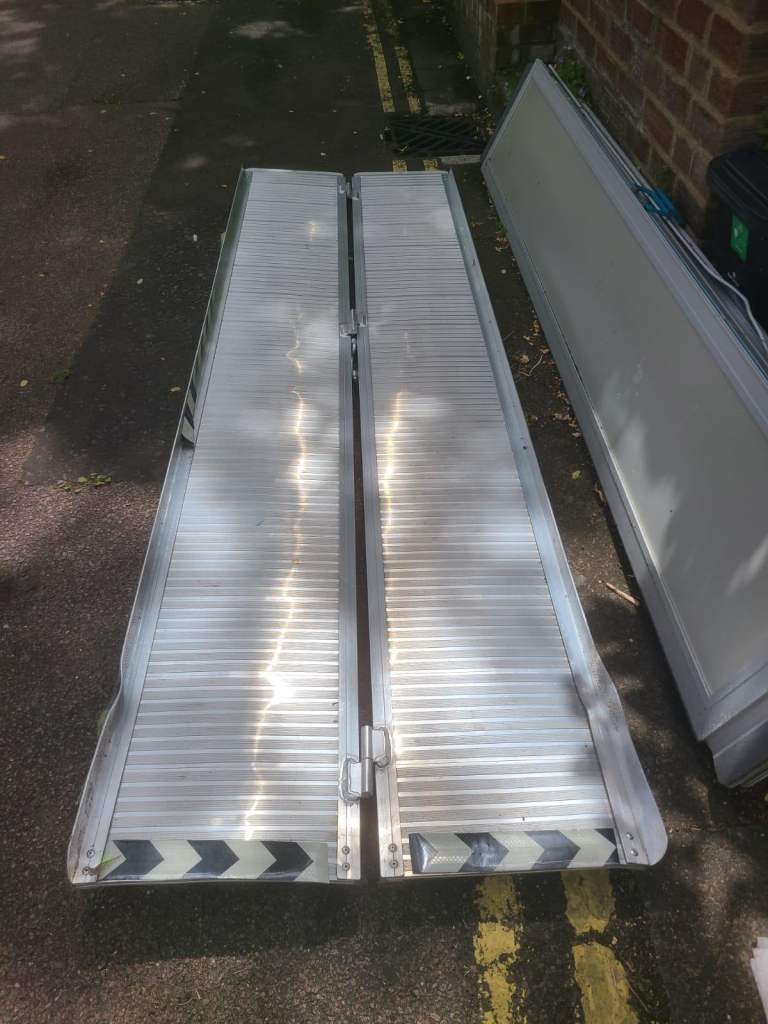 Two Loading Ramps, one steel one aluminium – one working, one for scrap