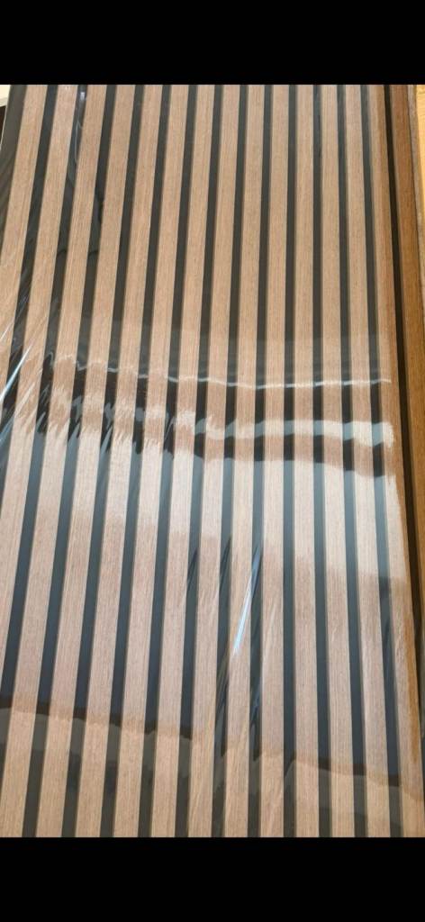 5 Acoustic wall panels oak 240cm x 60cm