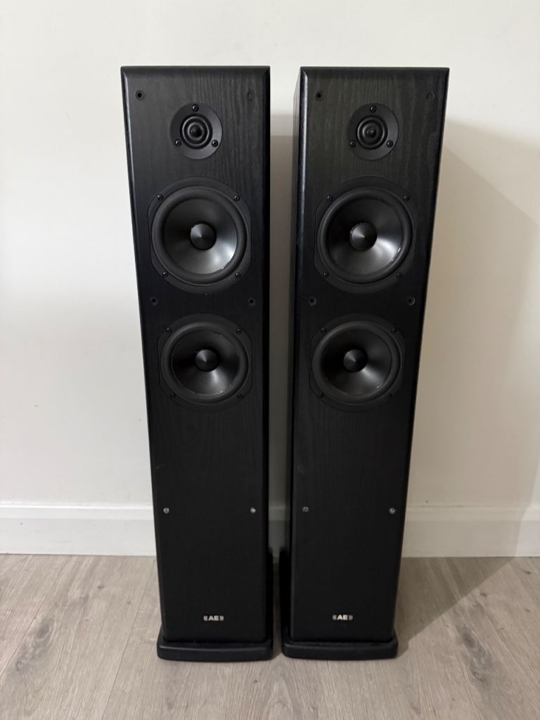 Acoustic Energy Aegis EVO 3 Floorstanding Speakers – Black, Good Condition