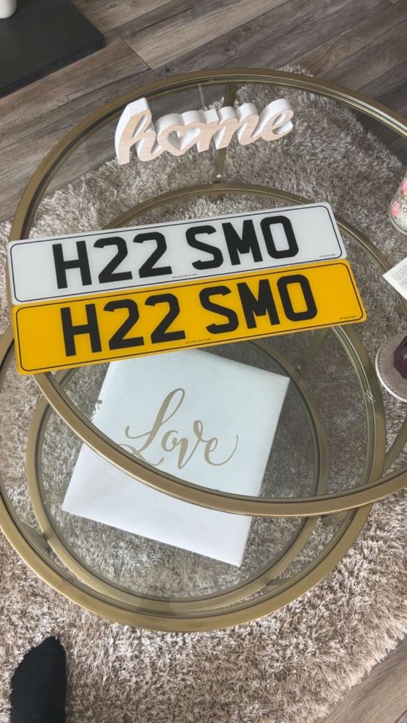 private number plate 