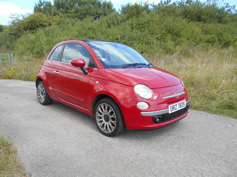 FIAT 500 POPULAR CONVERTIBLE 1.2 RED 2010 REG INCLUDED £35 TAX BARGAIN ONLY £2250 *LOOK* PX/DELIVERY