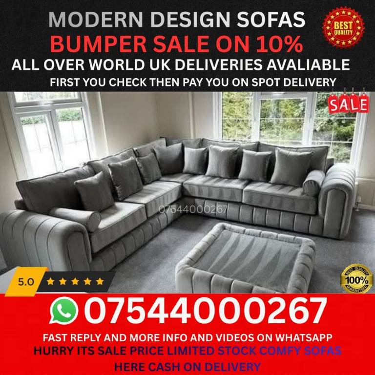 Comfortable Sofa – Clean, Affordable, Ready for Collection Today”