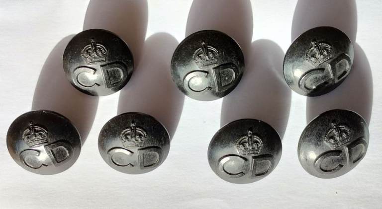 Civil Defence Buttons