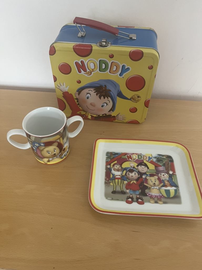 New still boxed Royal Worcester childs Noddy 2 Piece Set bowl and mug