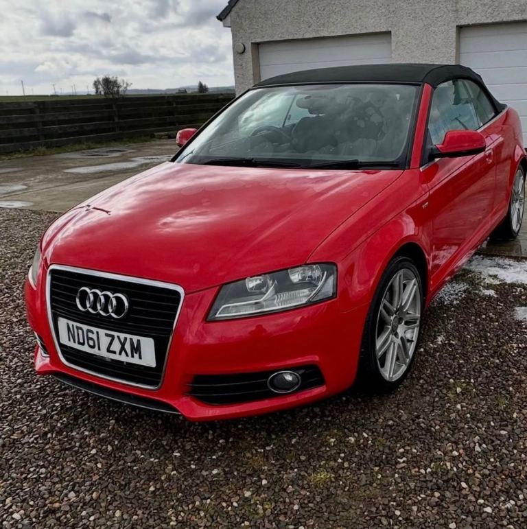 Red Audi A3 Convertible 
