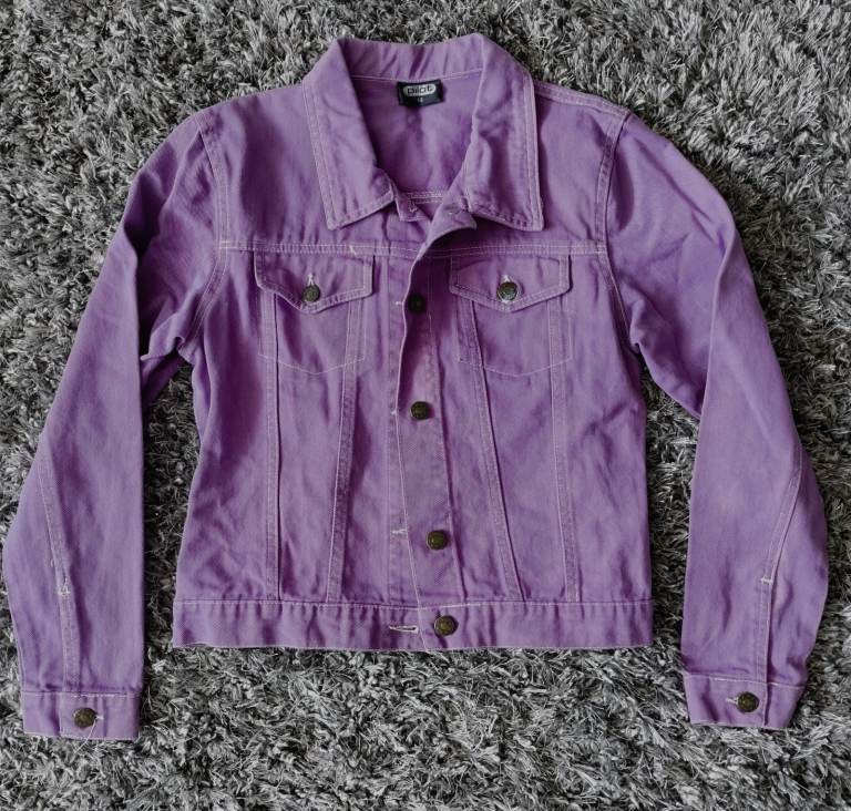 Size 12 years Pilot purple denim jacket £5
