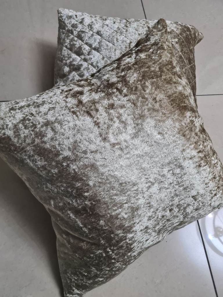 Metallic chenille cushions thick fabric ivory large celling light shade 